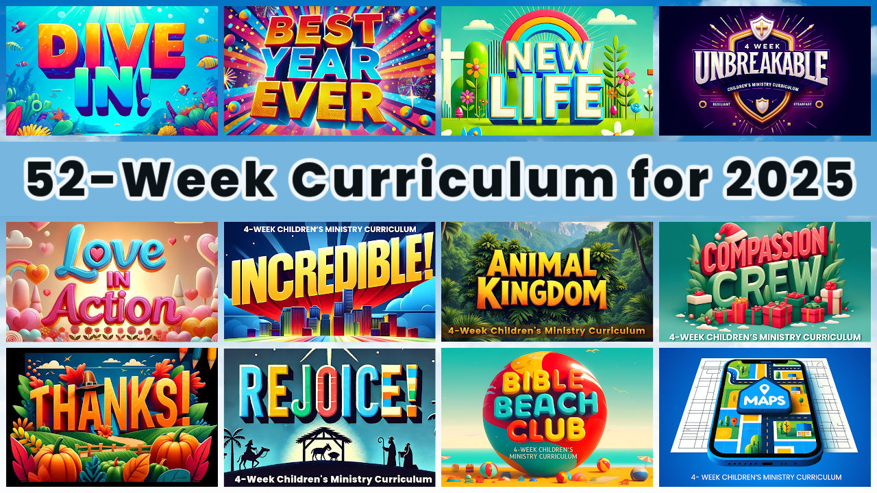 ENDS 2/21/2025 ⚠️ 52-Week Sunday School Curriculum Bundle (Ages 6-12)