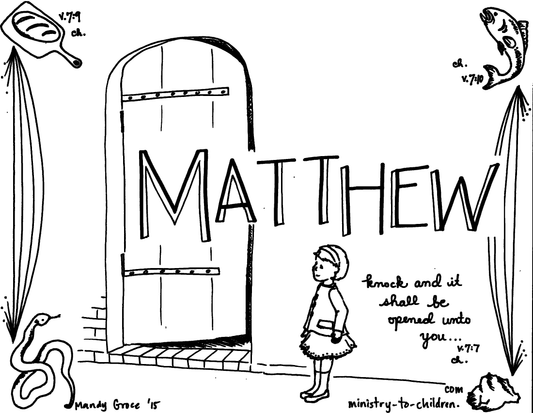 Books of the Bible coloring page - Matthew