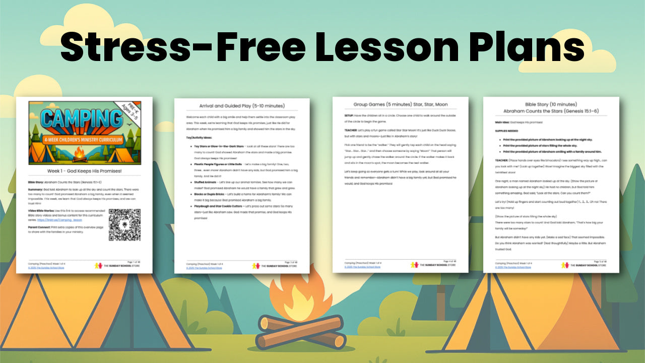 Camping PreK 4-Week Preschool Curriculum (ages 3-5)