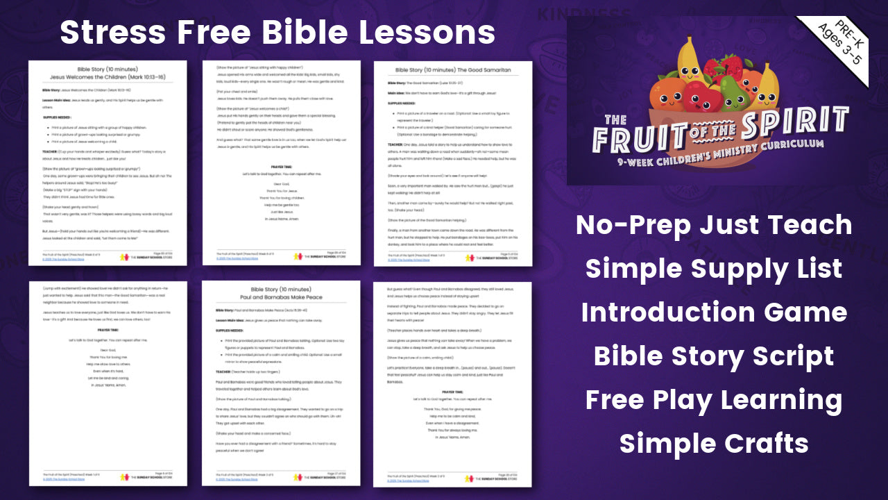 The Fruit of the Spirit: 9-Week Preschool Ministry Curriculum