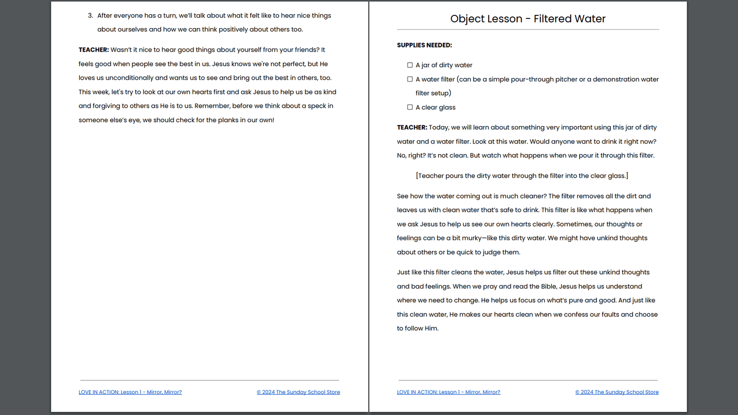 LOVE IN ACTION: 4-Lesson Valentine's Sunday School Curriculum for Children's Ministry