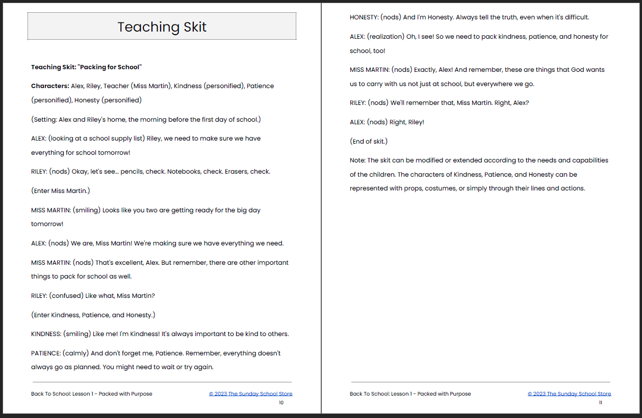 "Back To School: Backpacks, Blessings, and New Beginnings” 4-Week Children's Ministry