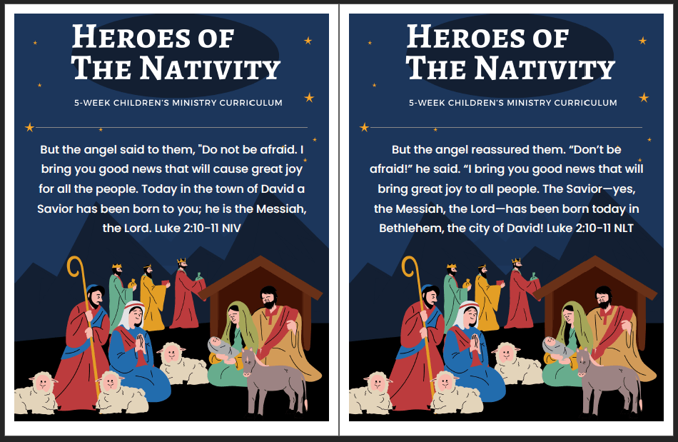 Heroes of the Nativity 5-Lesson Sunday School Curriculum for Kids
