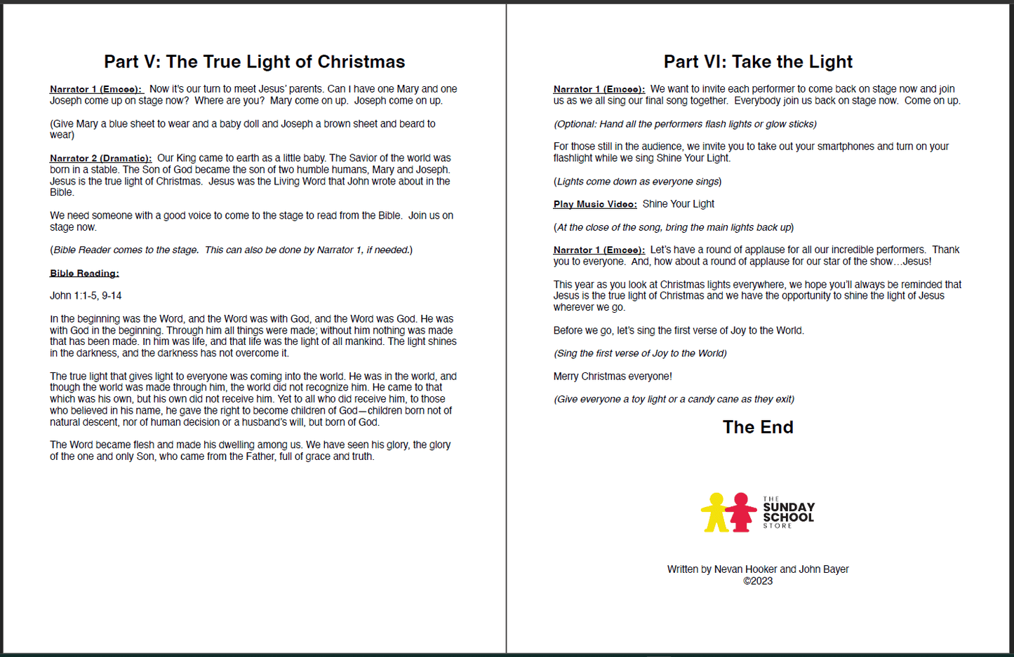 FREE Christmas Program: The No Rehearsal 100% NO Stress Christmas Pageant Script