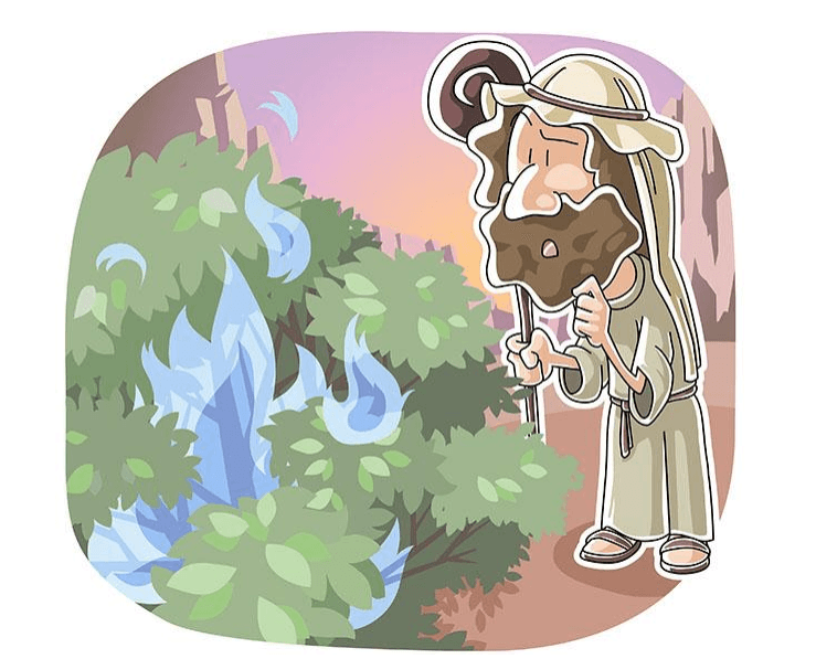 Moses and the Blazing Bush (Exodus 3:1-15) Printable Bible Lesson & Sunday School Activities