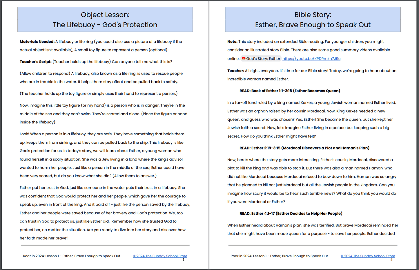 Roar into 2024 🦁 4-Lesson New Year's Curriculum for Children's Ministry