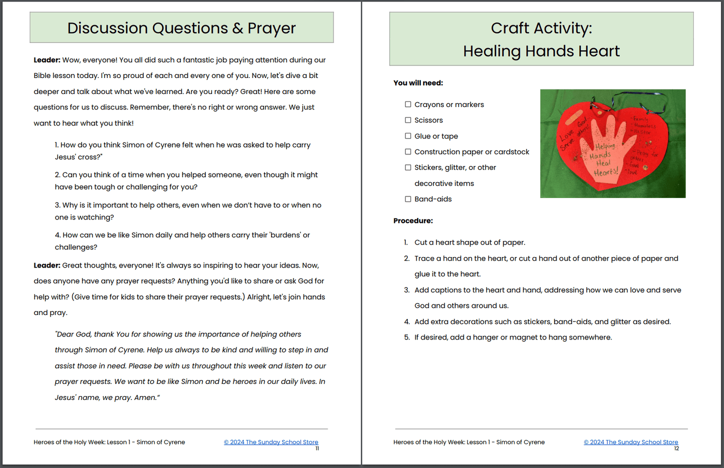 Heroes of Holy Week ⛪ 5-Lesson Sunday School Curriculum for Easter