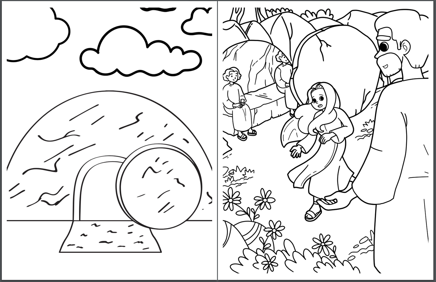 Easter Coloring Page Bundle (Free PDF Download)