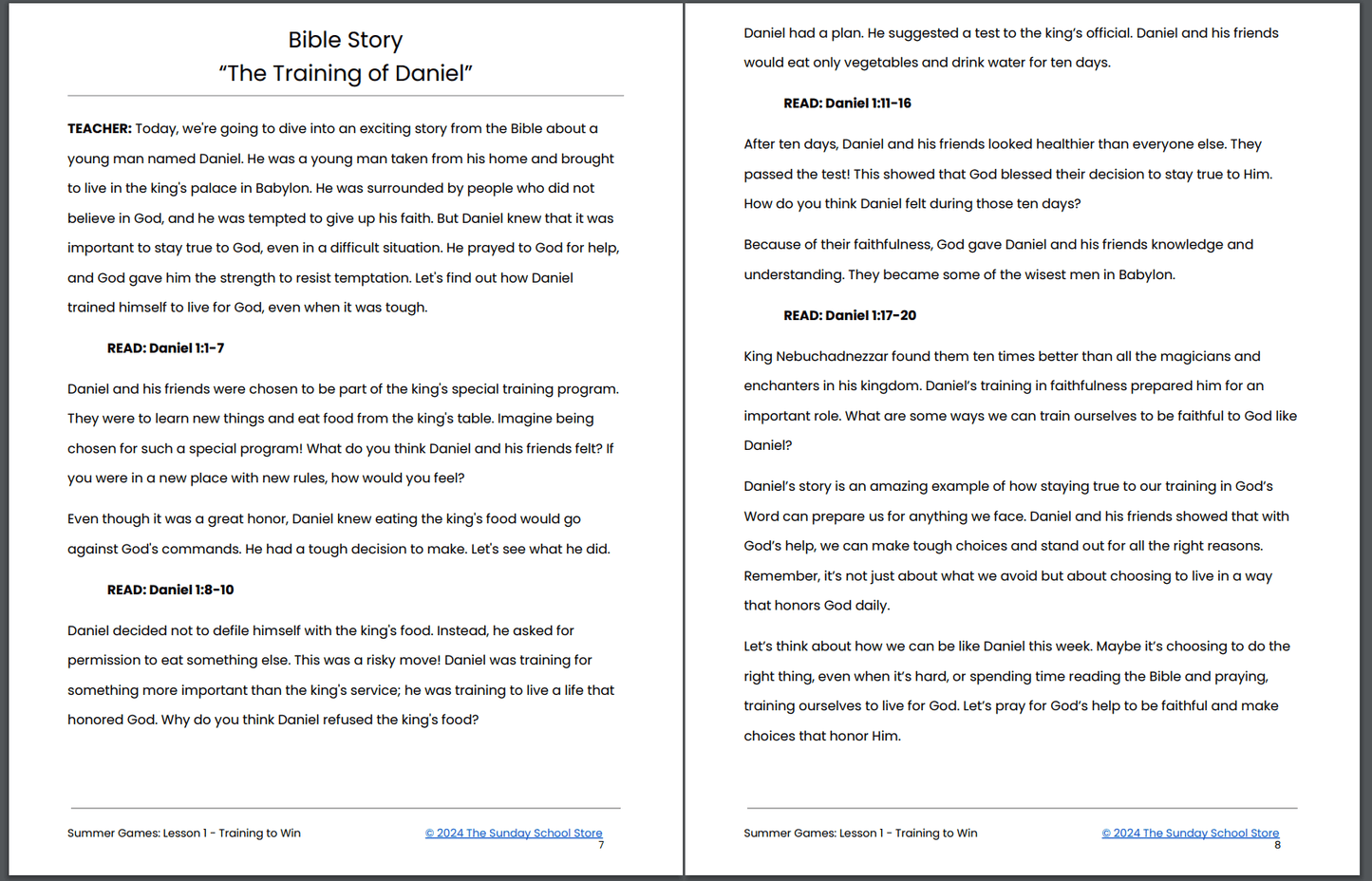 Summer Games: 3-Week Sunday School Curriculum for Children’s Ministry with Olympic Theme for 2024
