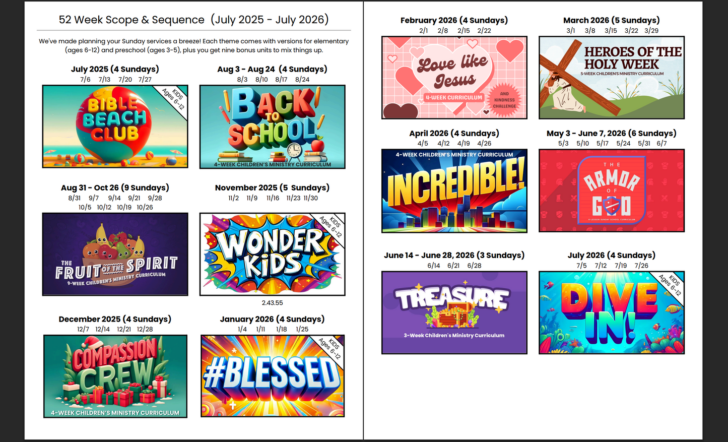 Back To School 52-Week Curriculum Bundle Deal 🎒 PreK and Elementary