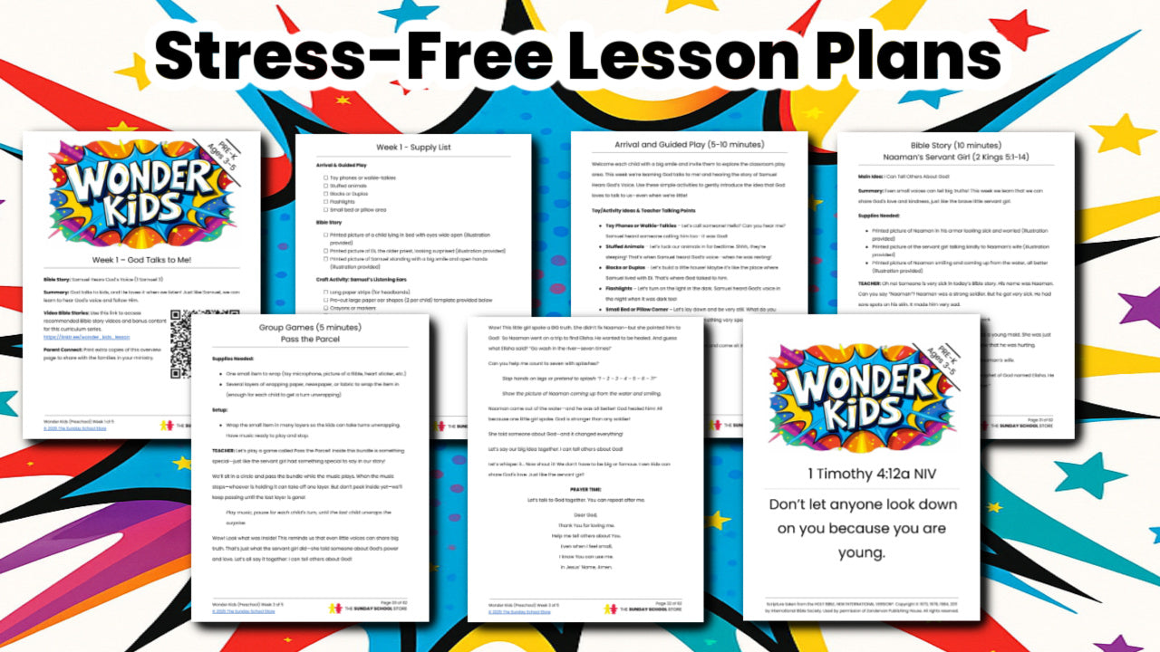 Wonder Kids PreK 5-Week Preschool Curriculum (ages 3-5)