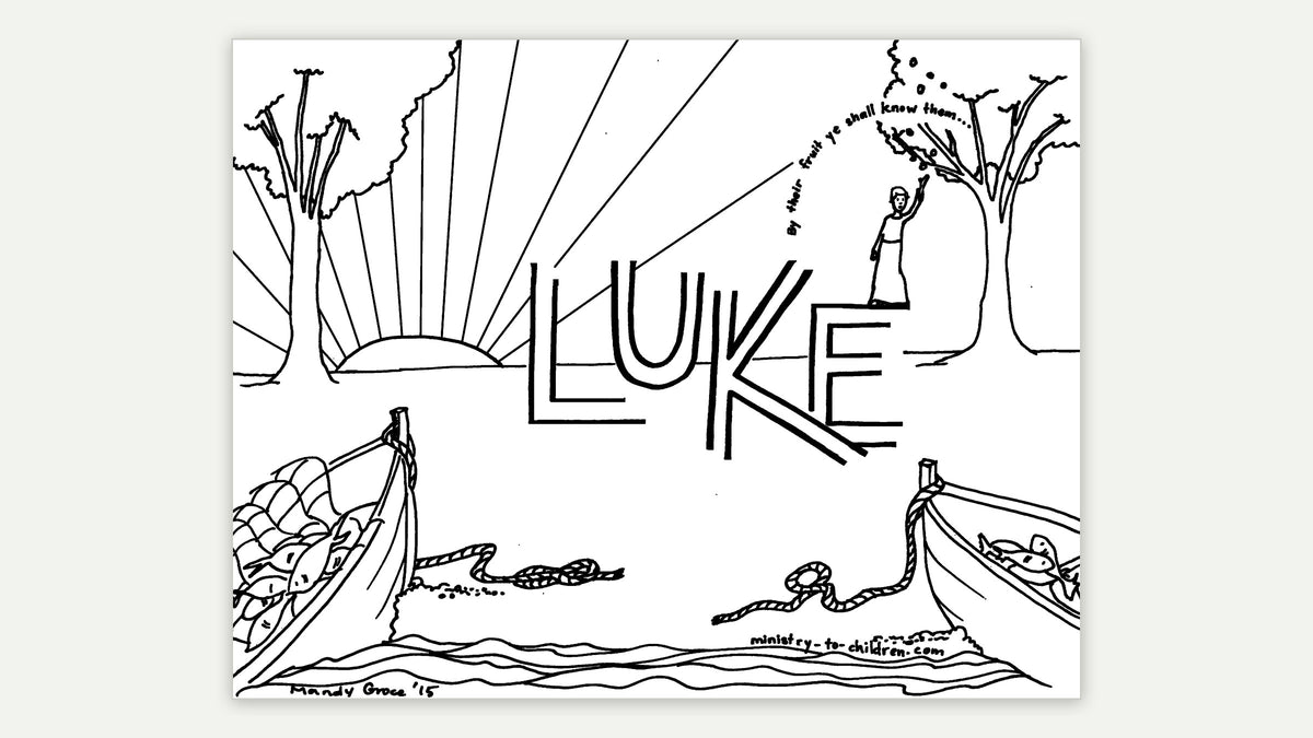 Books of the Bible coloring page - Luke