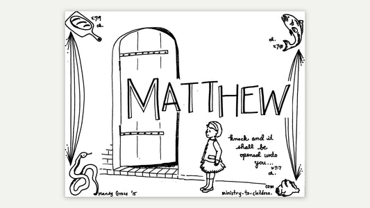 Books of the Bible coloring page - Matthew
