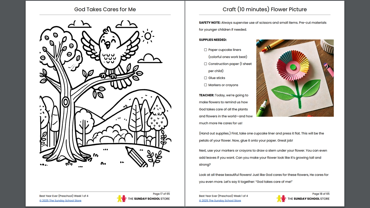 Preschool Curriculum Sample ✅ BEST YEAR EVER Pre-K: 4-Lessons for New Year's
