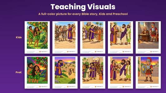 Teaching Visuals from the Trick or Truth 5-week Sunday school curriculum for ages 3 to 12
