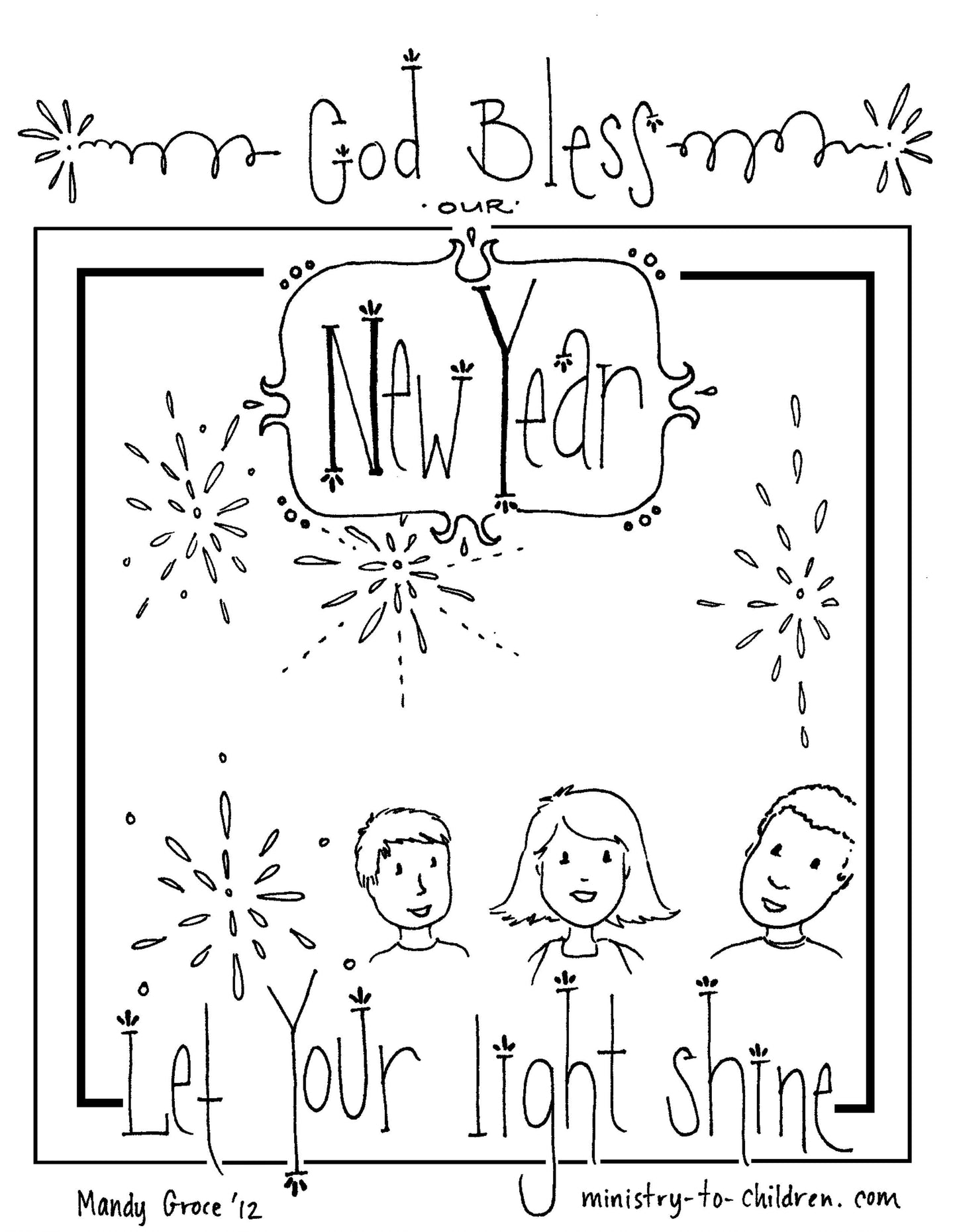 New Year Coloring Pages - Calendar, Seasons, and Daily Routine - 40 Page Download - Sunday School Store