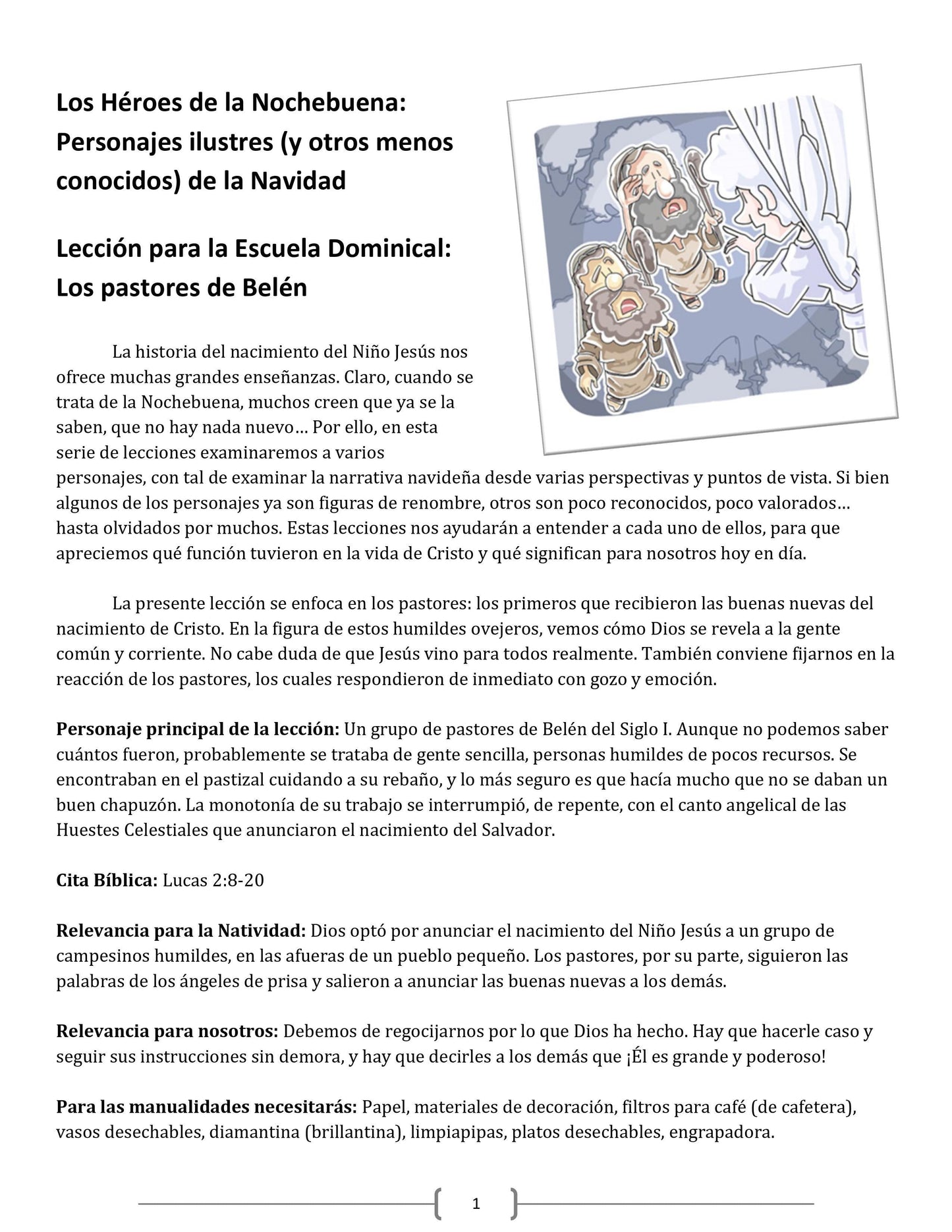 “Los Héroes de la Nochebuena” 5 lecciones bíblicas en español (5-Week Christmas Curriculum in Spanish) (download only) - Sunday School Store