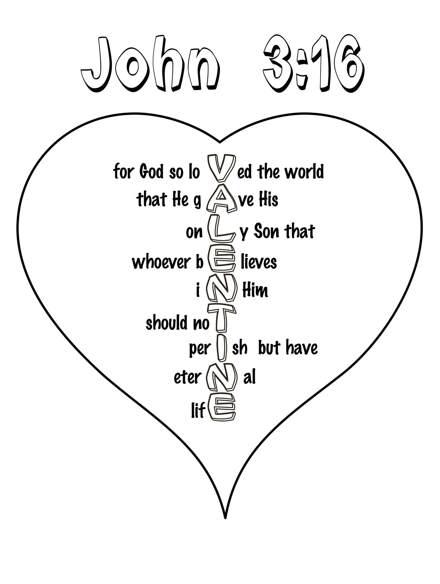 Valentine's Day Printable Bundle (free download) Coloring and Lesson Activities - Sunday School Store
