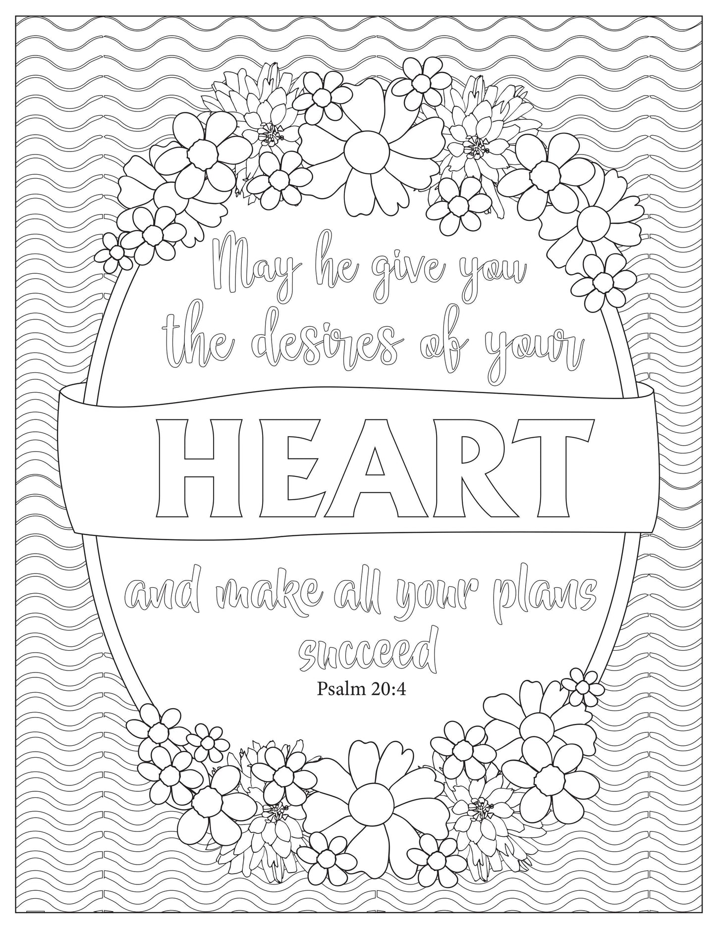 Book of Psalms: 37 Page Bible Coloring Book (download only) - Sunday School Store