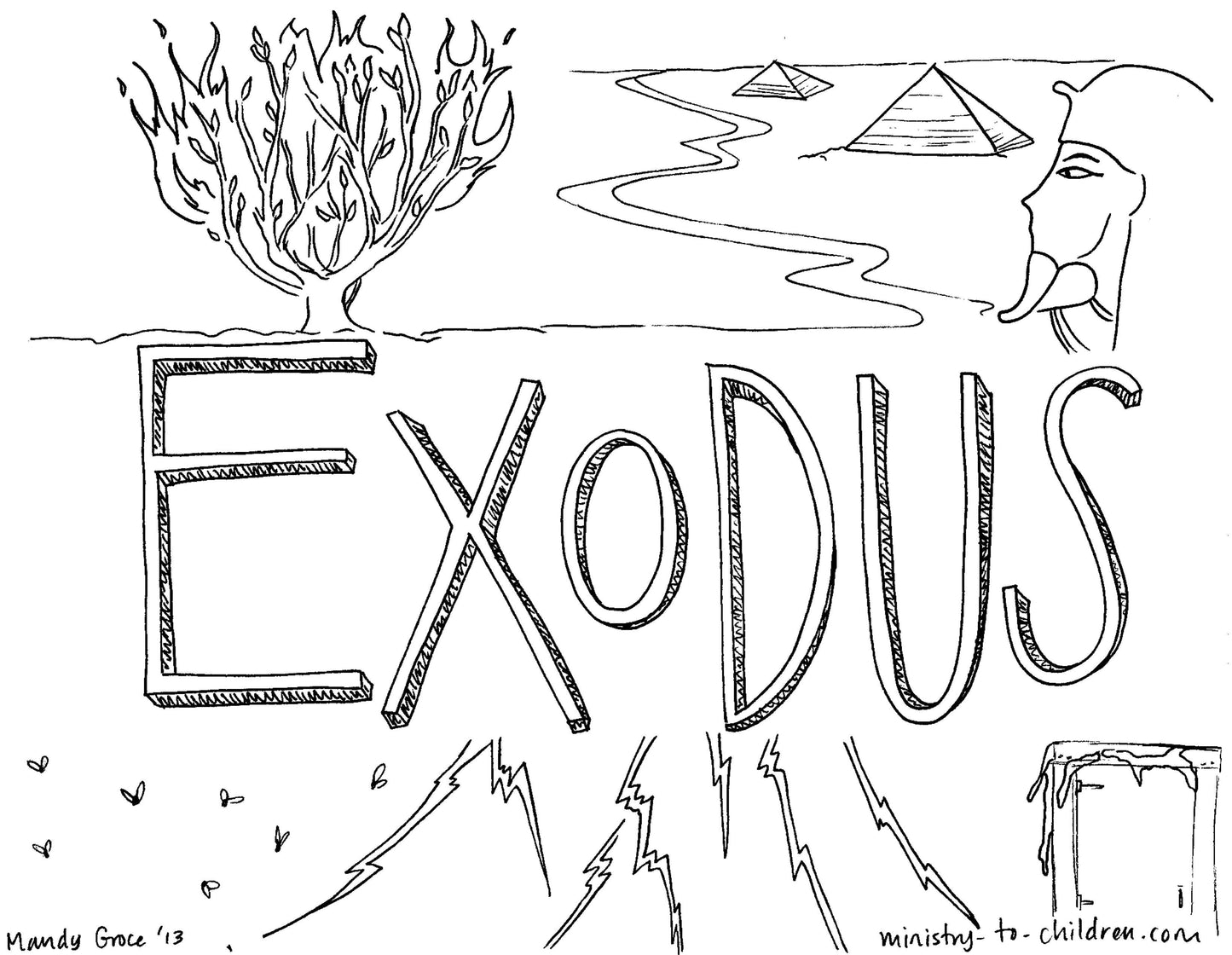 Books of the Bible Coloring Book - 66 Pages (download only) - Sunday School Store
