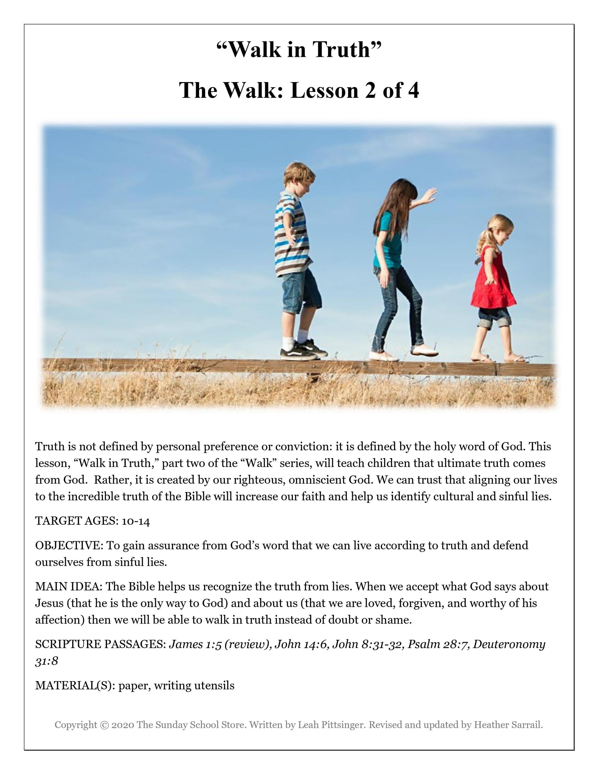The Walk: 4-Week Study on Following Jesus (download only) - Sunday School Store