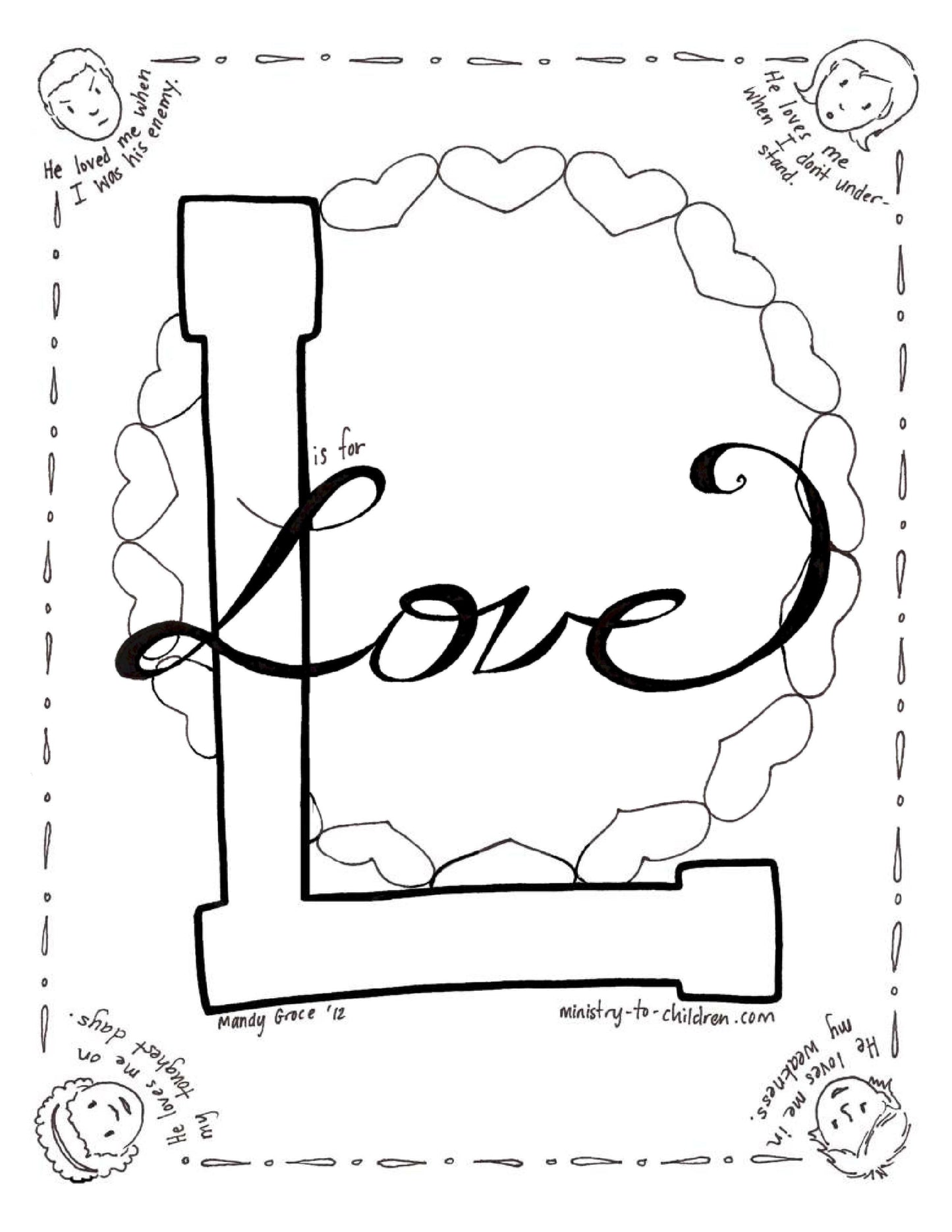 Valentine's Day Printable Bundle (free download) Coloring and Lesson Activities - Sunday School Store