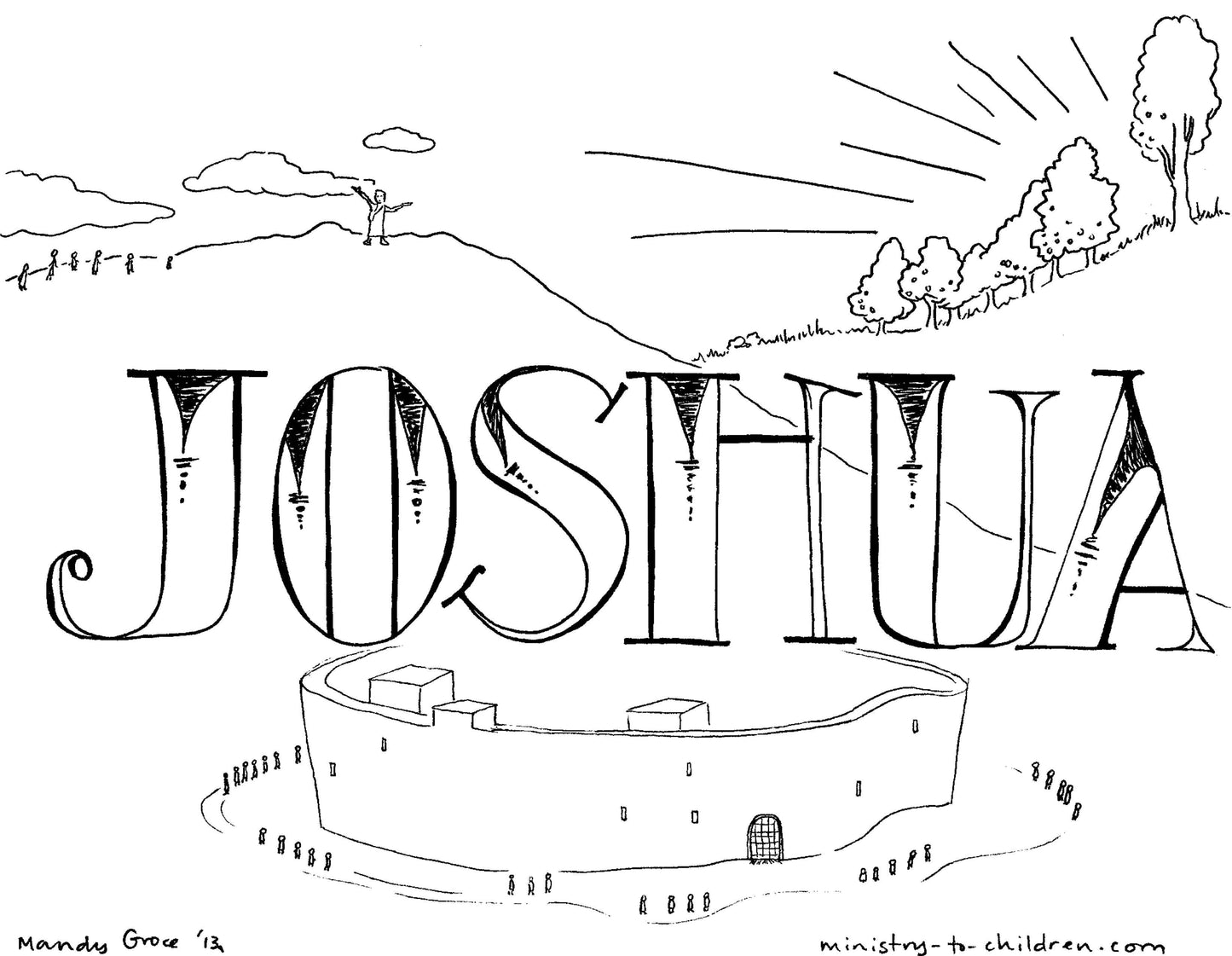 Books of the Bible Coloring Book - 66 Pages (download only) - Sunday School Store