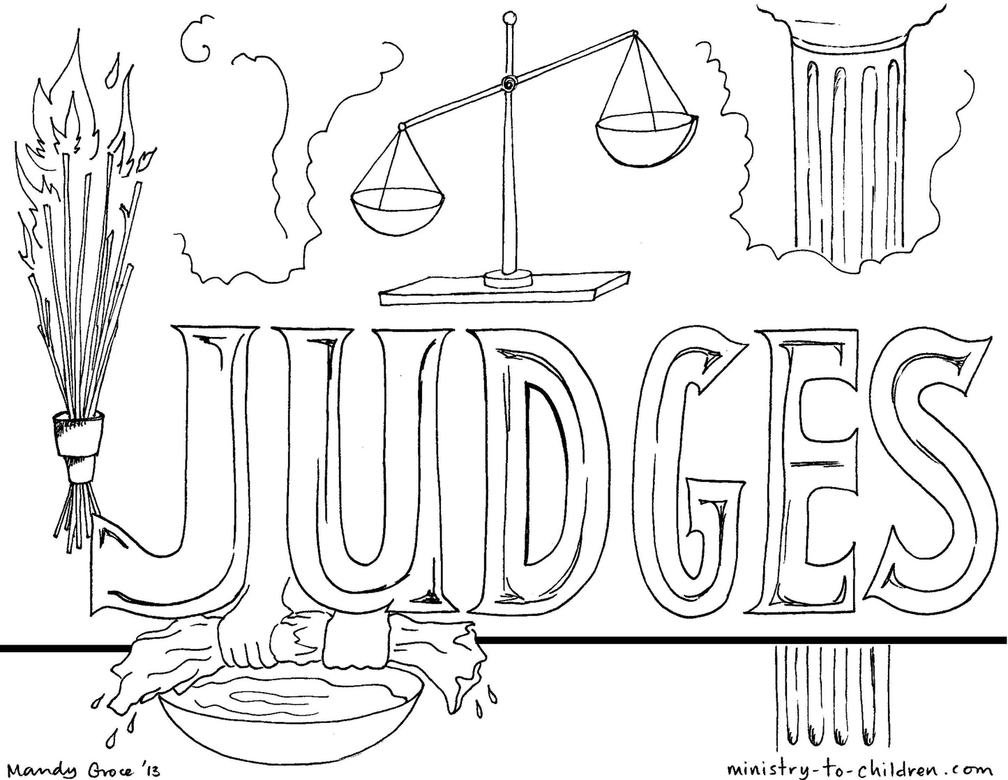 Books of the Bible Coloring Book - 66 Pages (download only) - Sunday School Store