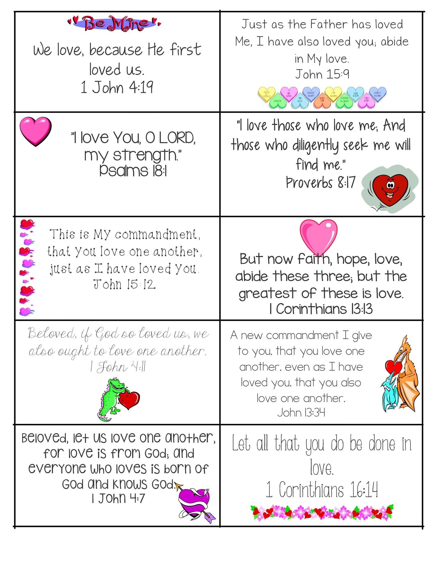 Valentine's Day Printable Bundle (free download) Coloring and Lesson Activities - Sunday School Store