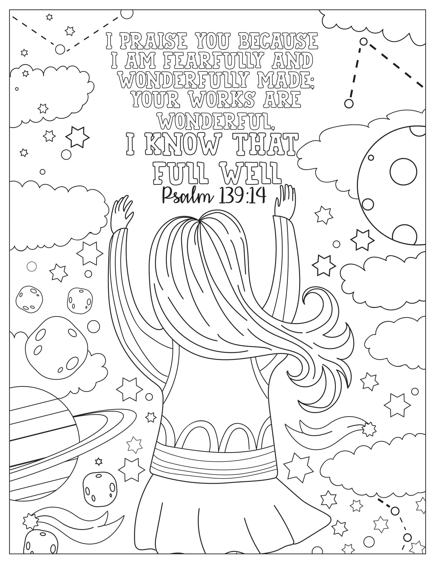 Book of Psalms: 37 Page Bible Coloring Book (download only) - Sunday School Store