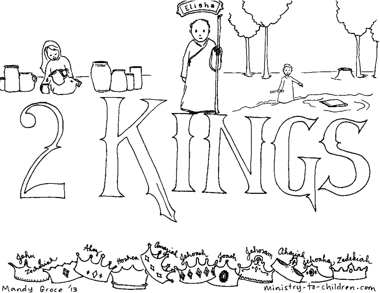 Books of the Bible Coloring Book - 66 Pages (download only) - Sunday School Store