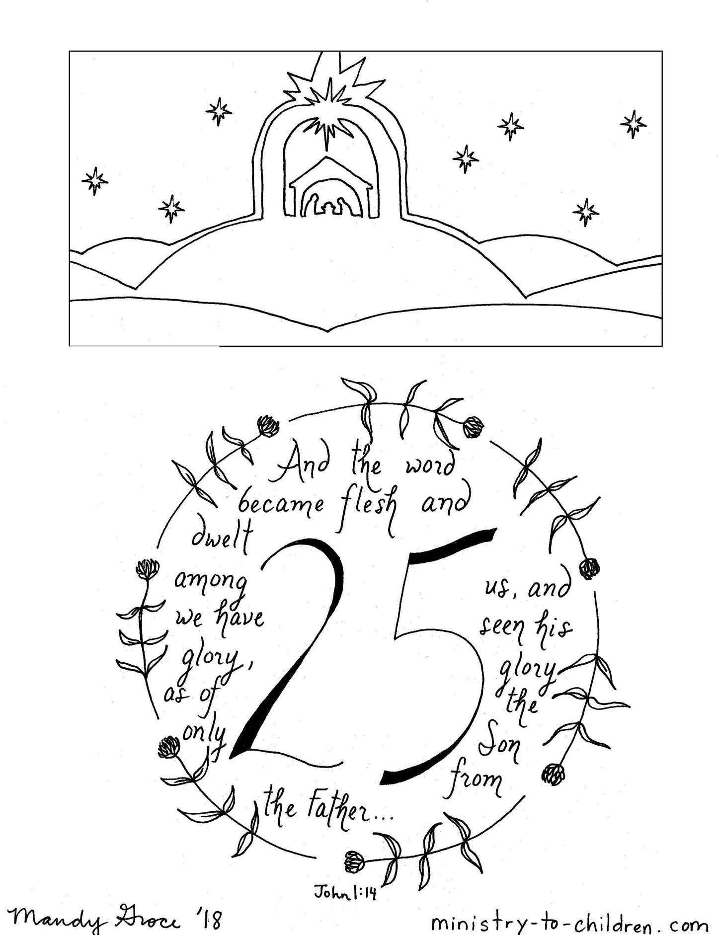 New Year Coloring Pages - Calendar, Seasons, and Daily Routine - 40 Page Download - Sunday School Store