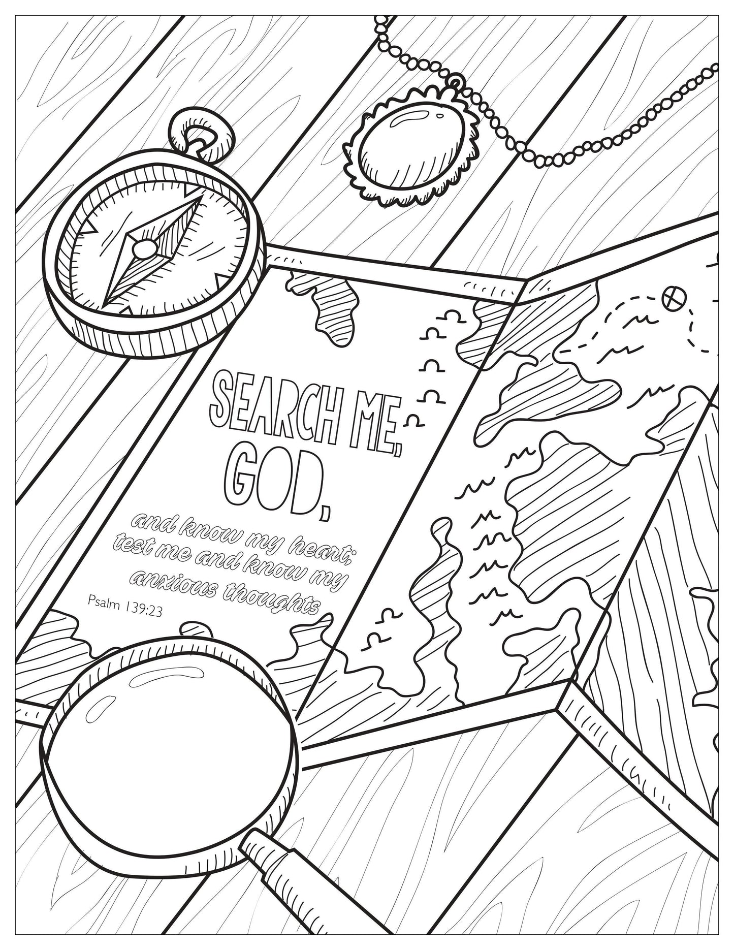 Book of Psalms: 37 Page Bible Coloring Book (download only) - Sunday School Store