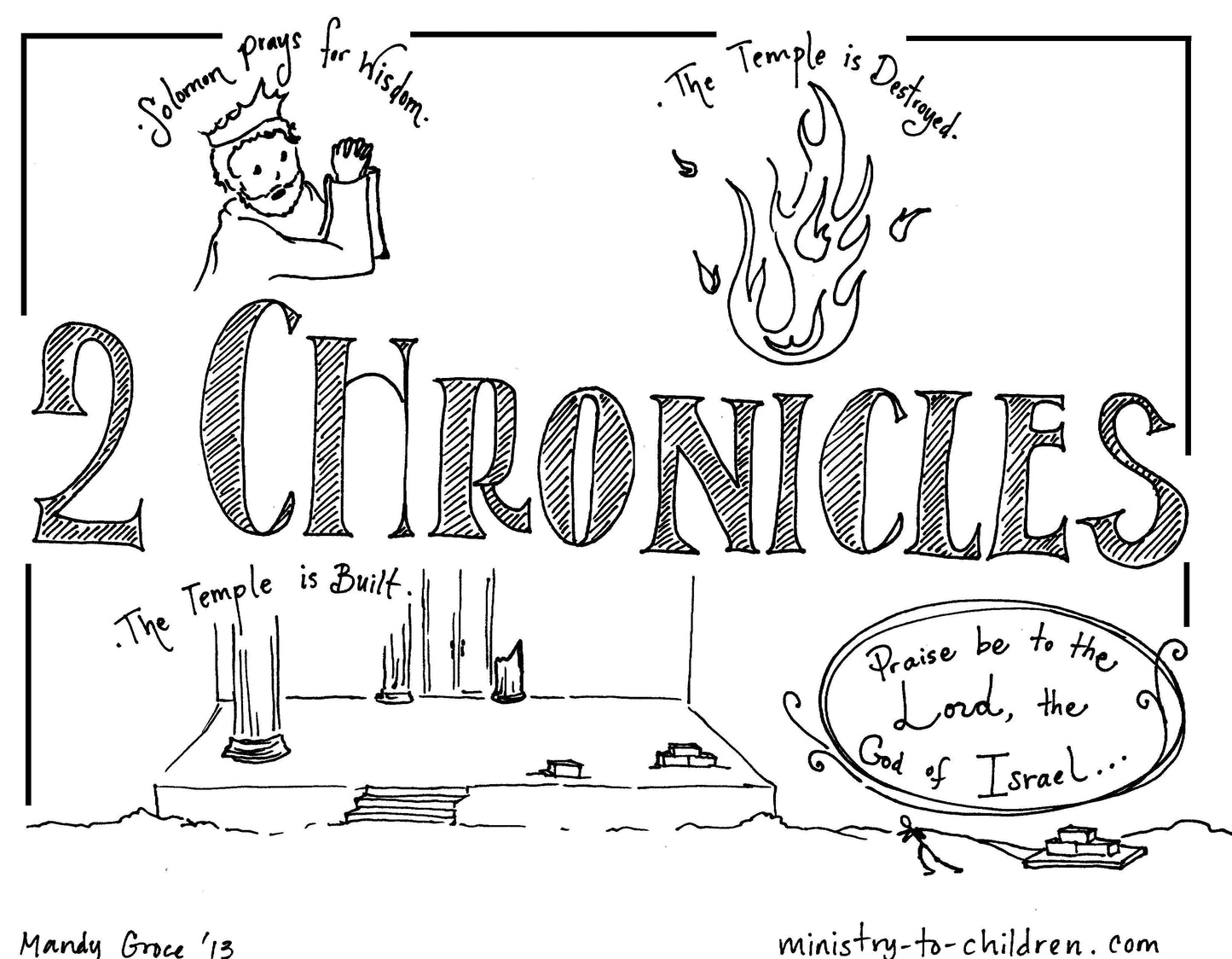 Books of the Bible Coloring Book - 66 Pages (download only) - Sunday School Store