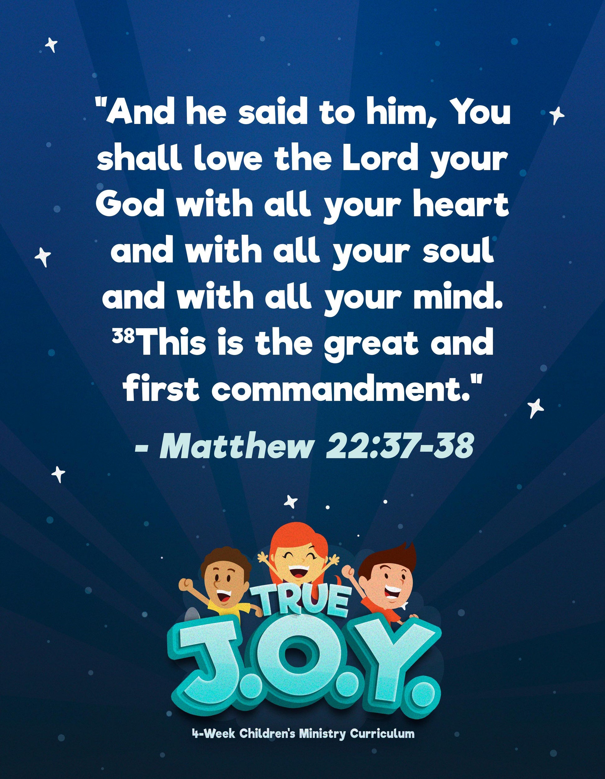 True JOY Curriculum: Free Sample Lesson (download only) - Sunday School Store