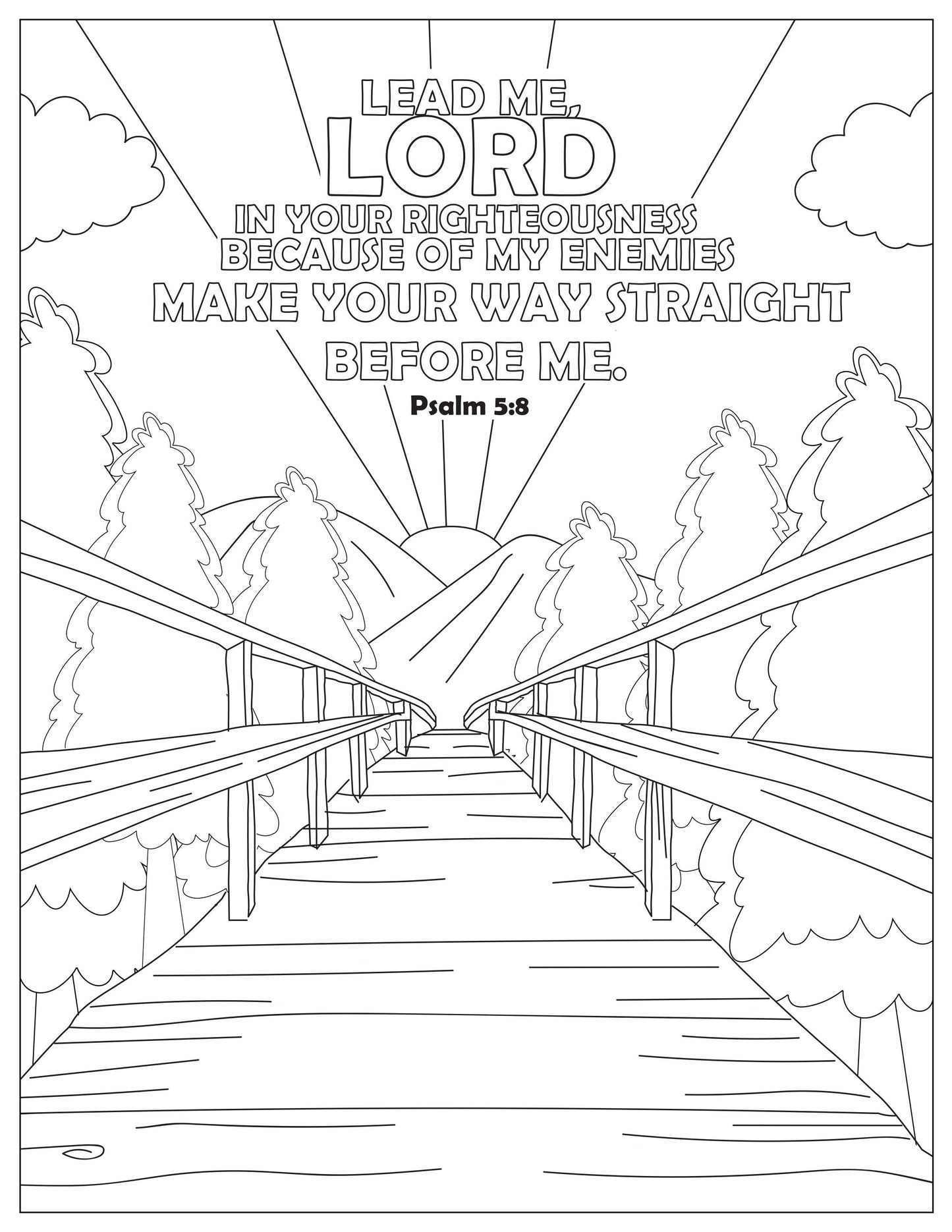 Book of Psalms: 37 Page Bible Coloring Book (download only) - Sunday School Store
