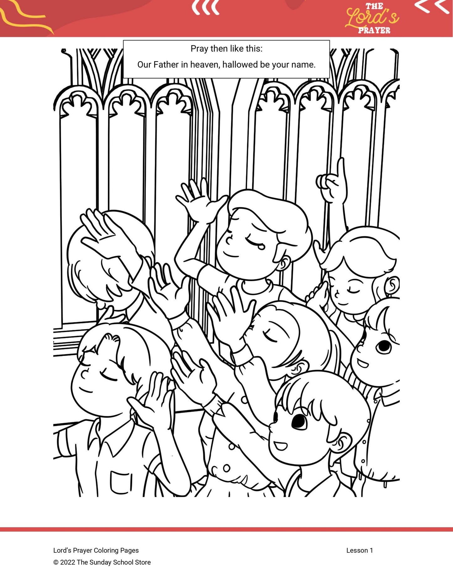 "Our Father" Free Lesson for Kids on the Lord's Prayer - Sunday School Store
