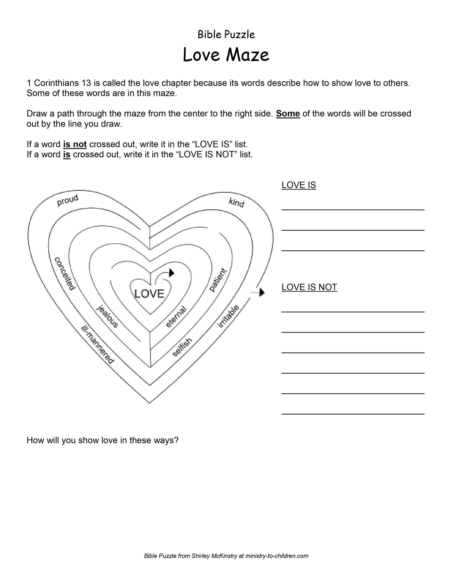 Valentine's Day Printable Bundle (free download) Coloring and Lesson Activities - Sunday School Store