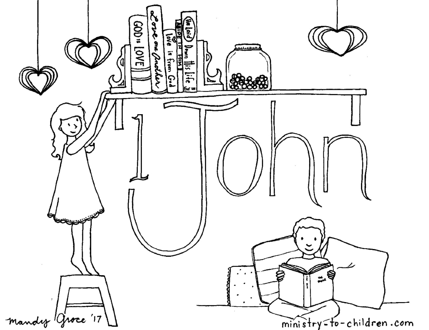 Books of the Bible Coloring Book - 66 Pages (download only) - Sunday School Store