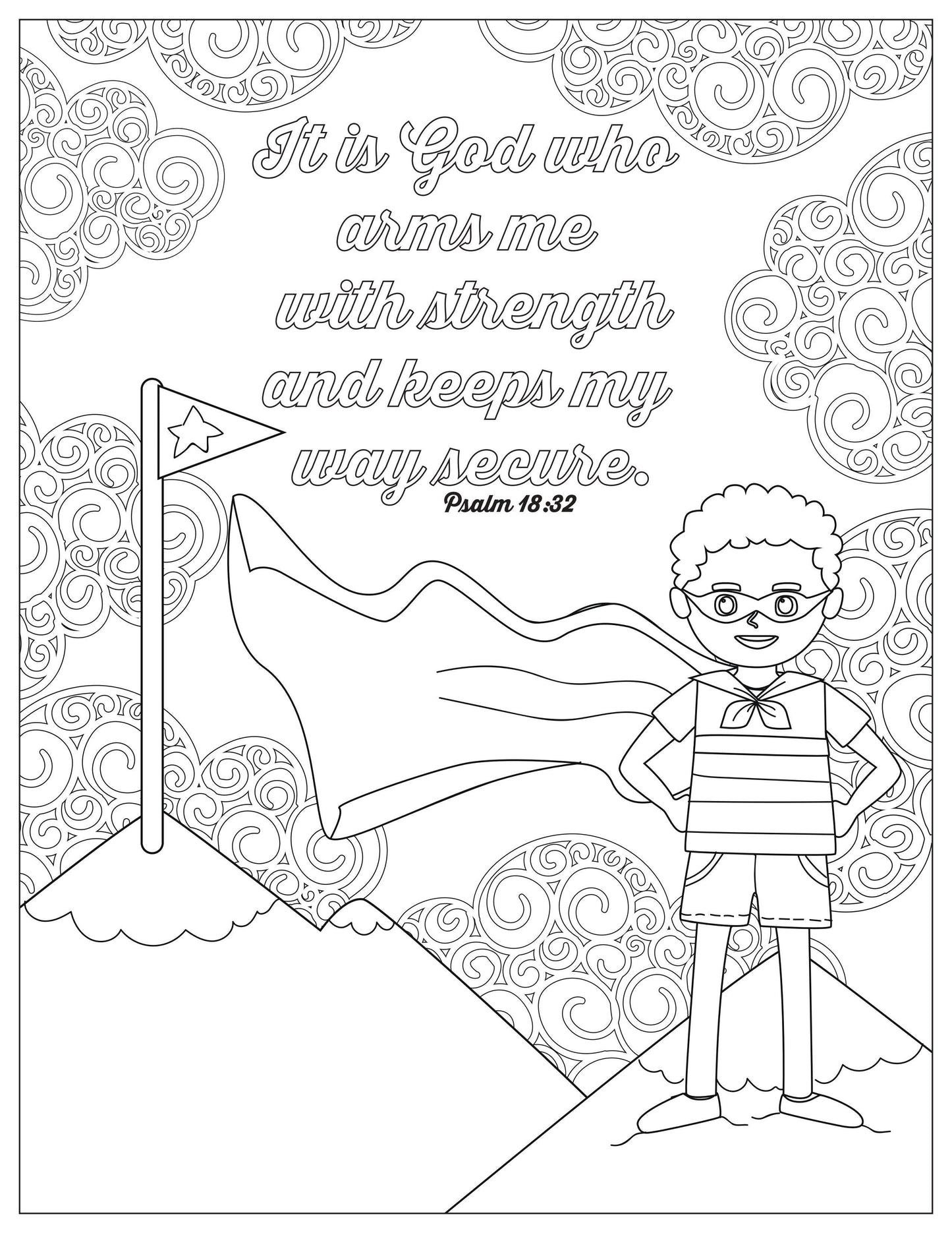 Book of Psalms: 37 Page Bible Coloring Book (download only) - Sunday School Store