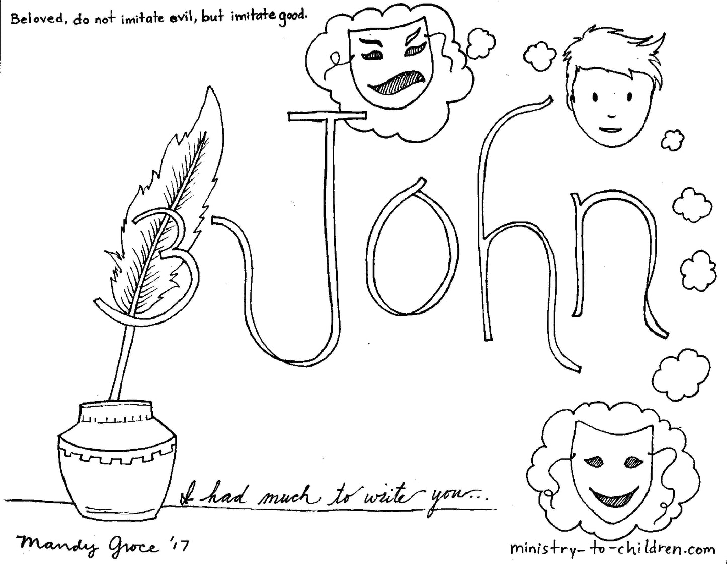 Books of the Bible Coloring Book - 66 Pages (download only) - Sunday School Store