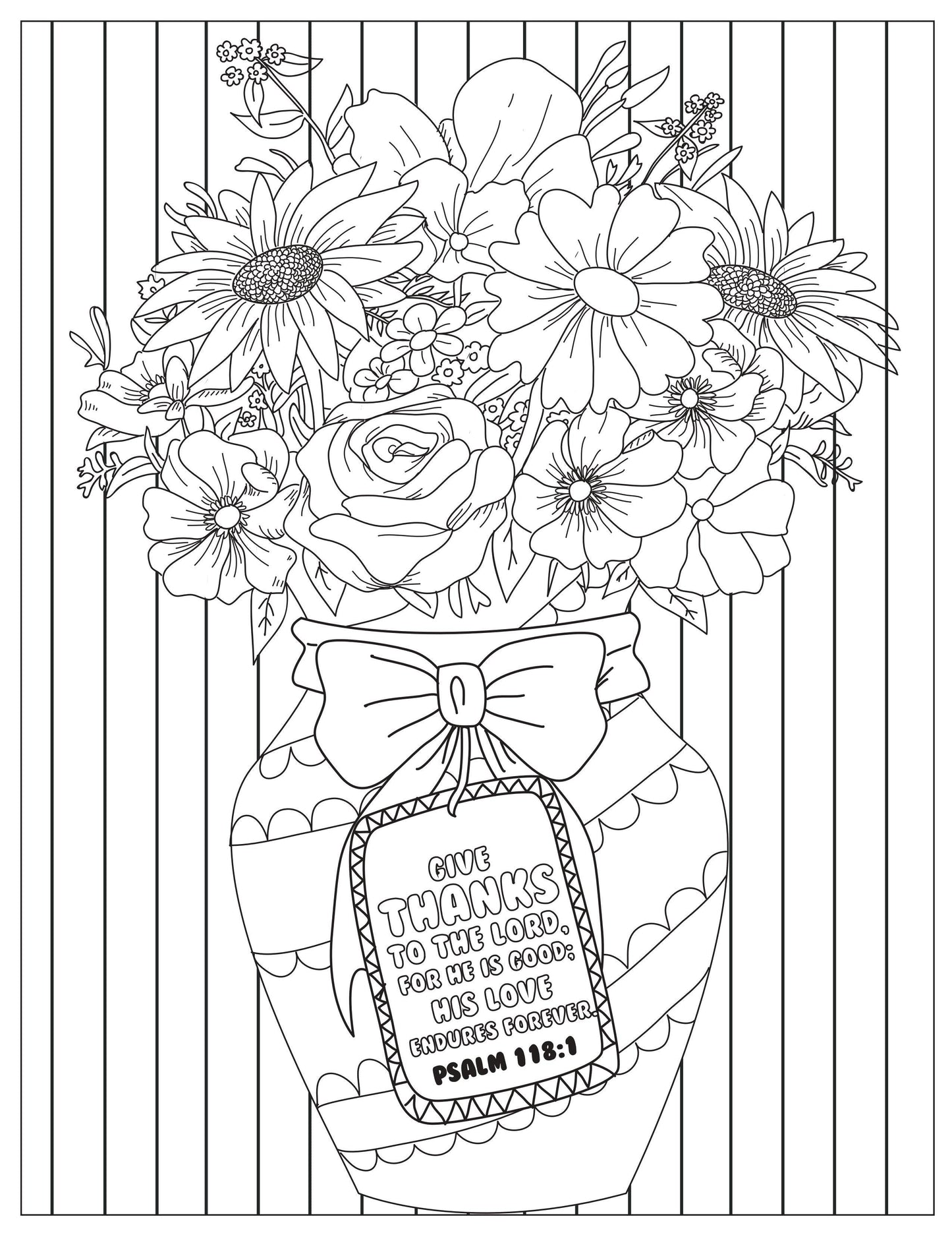 Book of Psalms: 37 Page Bible Coloring Book (download only) - Sunday School Store