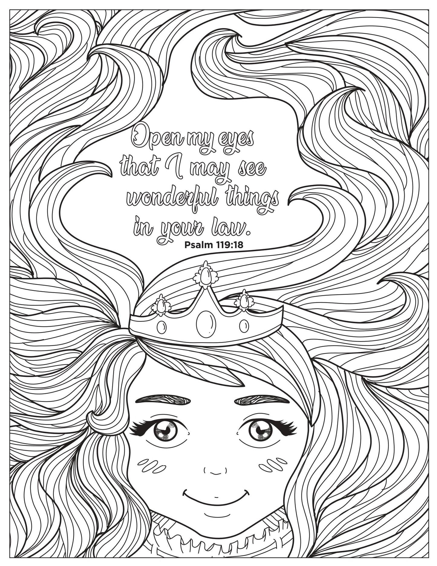 Book of Psalms: 37 Page Bible Coloring Book (download only) - Sunday School Store