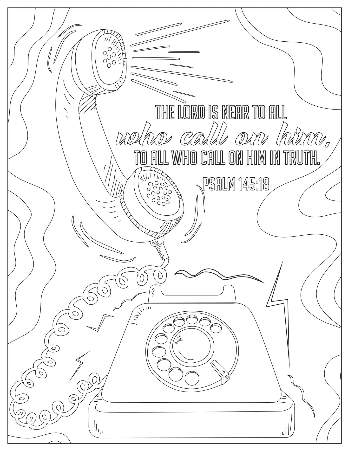 Book of Psalms: 37 Page Bible Coloring Book (download only) - Sunday School Store