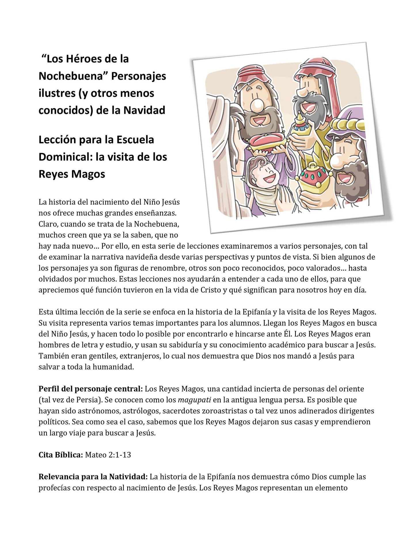 “Los Héroes de la Nochebuena” 5 lecciones bíblicas en español (5-Week Christmas Curriculum in Spanish) (download only) - Sunday School Store