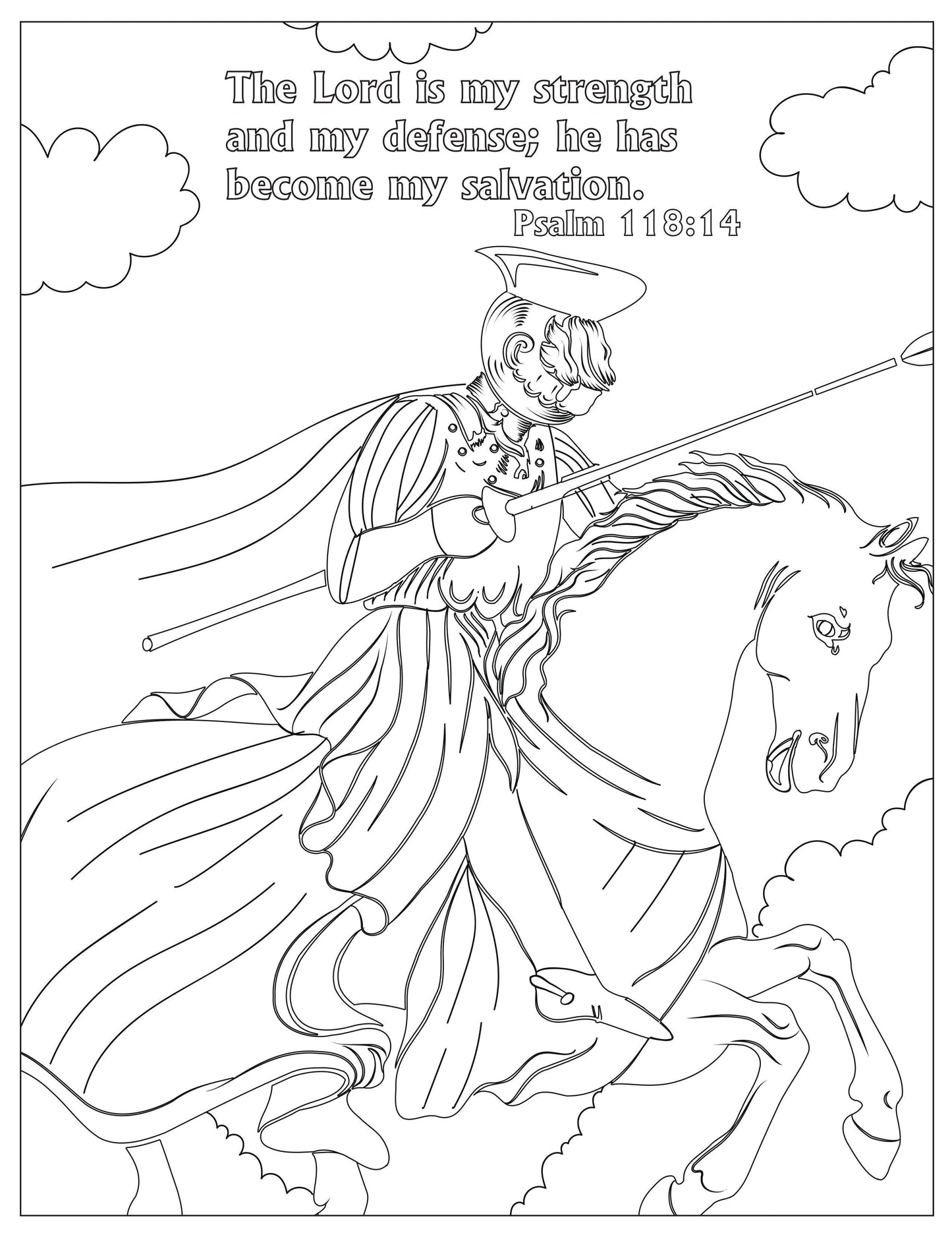 Book of Psalms: 37 Page Bible Coloring Book (download only) - Sunday School Store