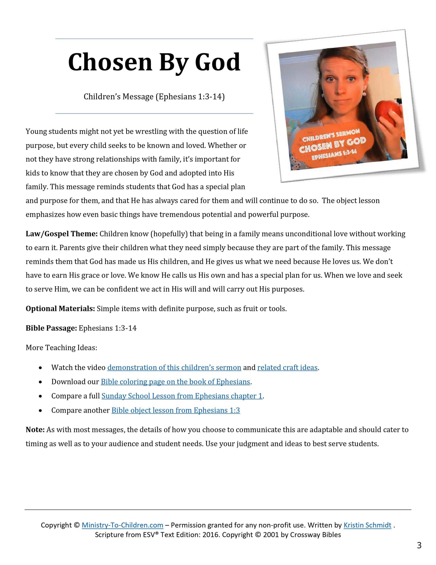 50 Object Lesson Children's Sermon Bundle (Free Download) - Sunday School Store