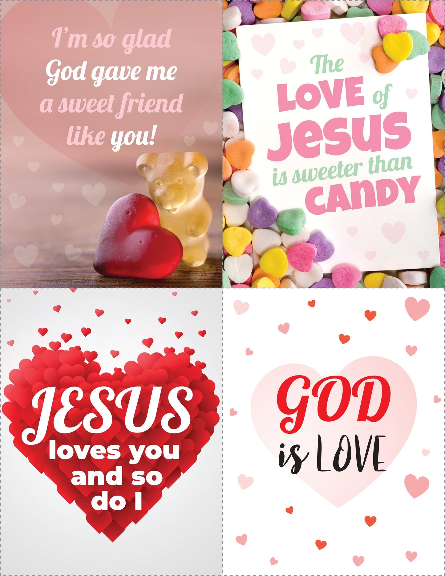 Christian Valentine's For Kids - PDF Printable