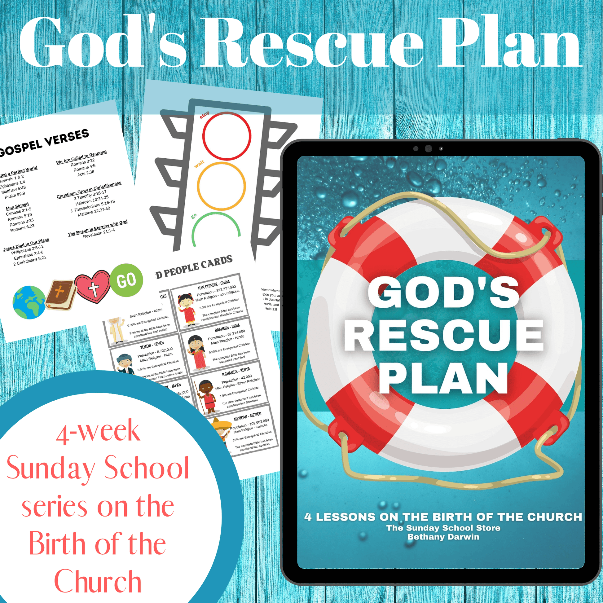 God's Rescue Plan: 4-Week Curriculum on the Birth of the Church (download only) - Sunday School Store