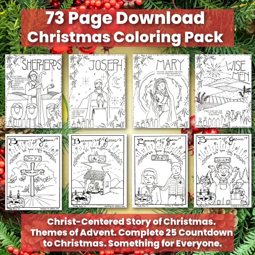 73 Christmas Coloring Pages (FREE) PDF Download - Sunday School Store